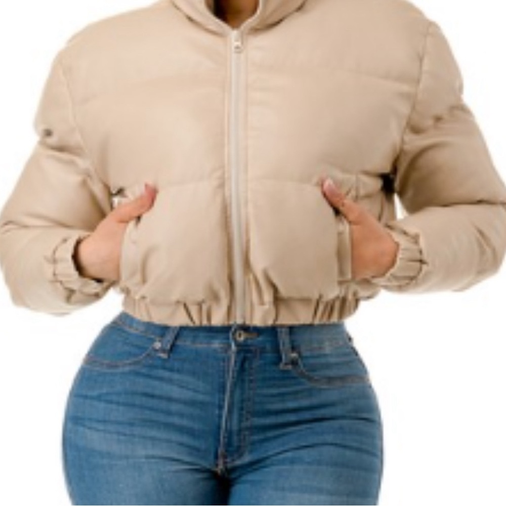 Various Sizes - Tan Puffer Jacket